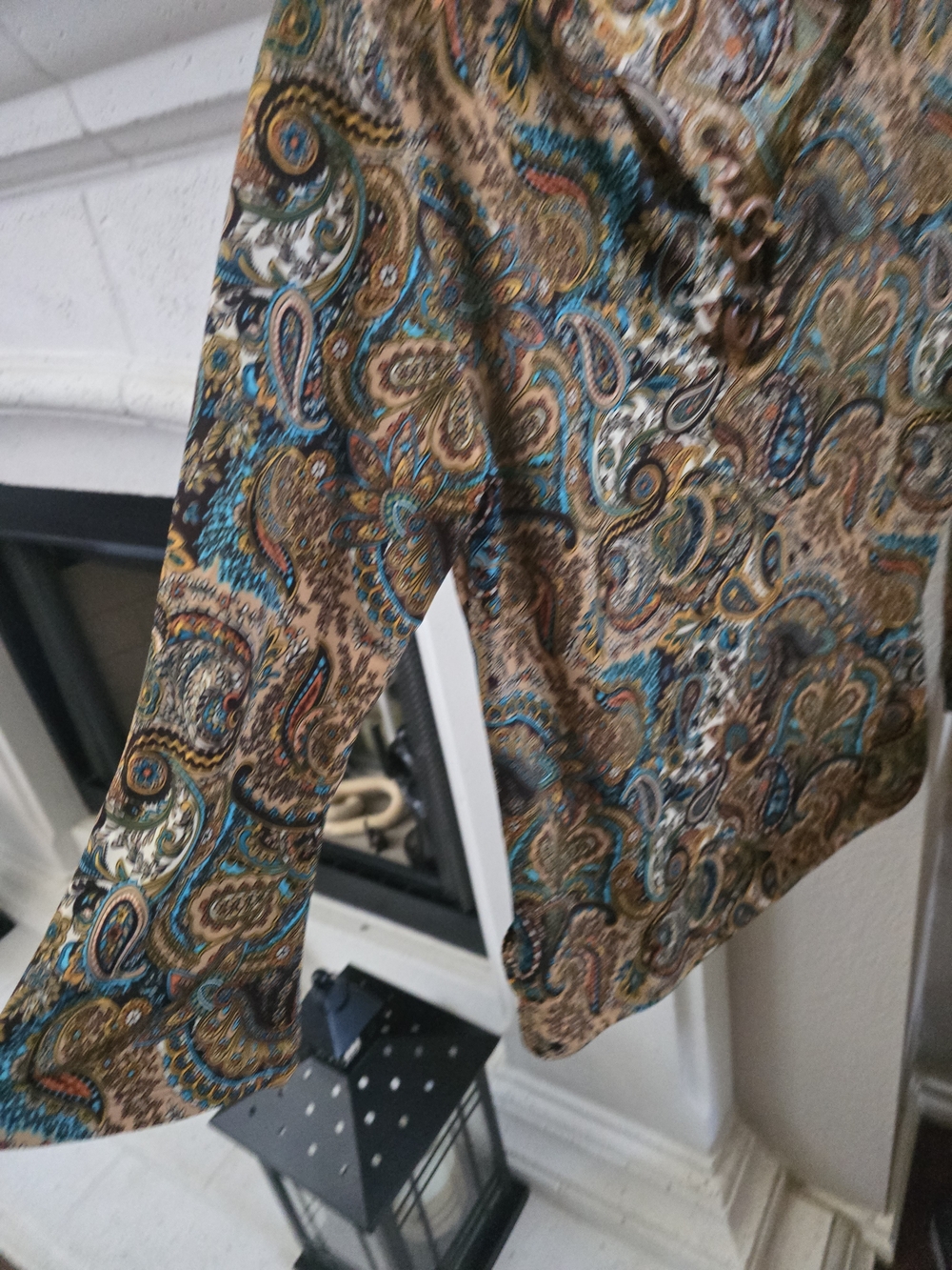 Marianne Colorful Paisley Stretch Top - Multicolor Size M